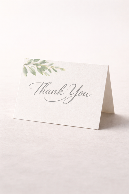 Folded Thank You Cards