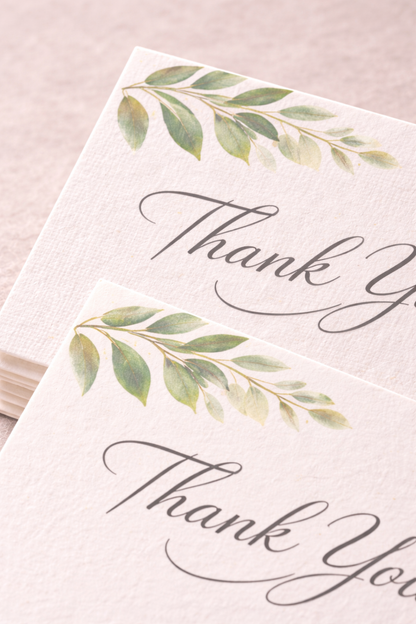 Folded Thank You Cards