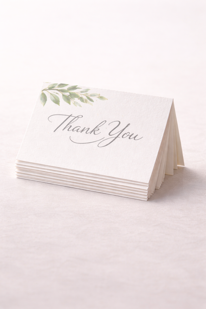 Folded Thank You Cards