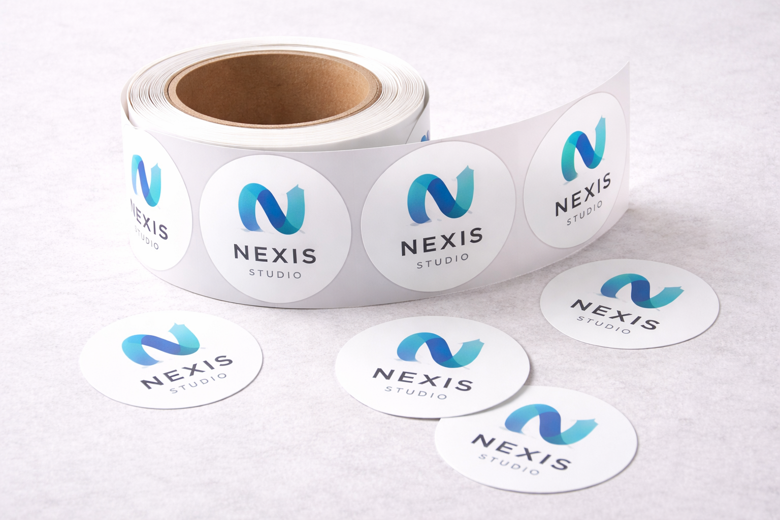 Round Logo Stickers