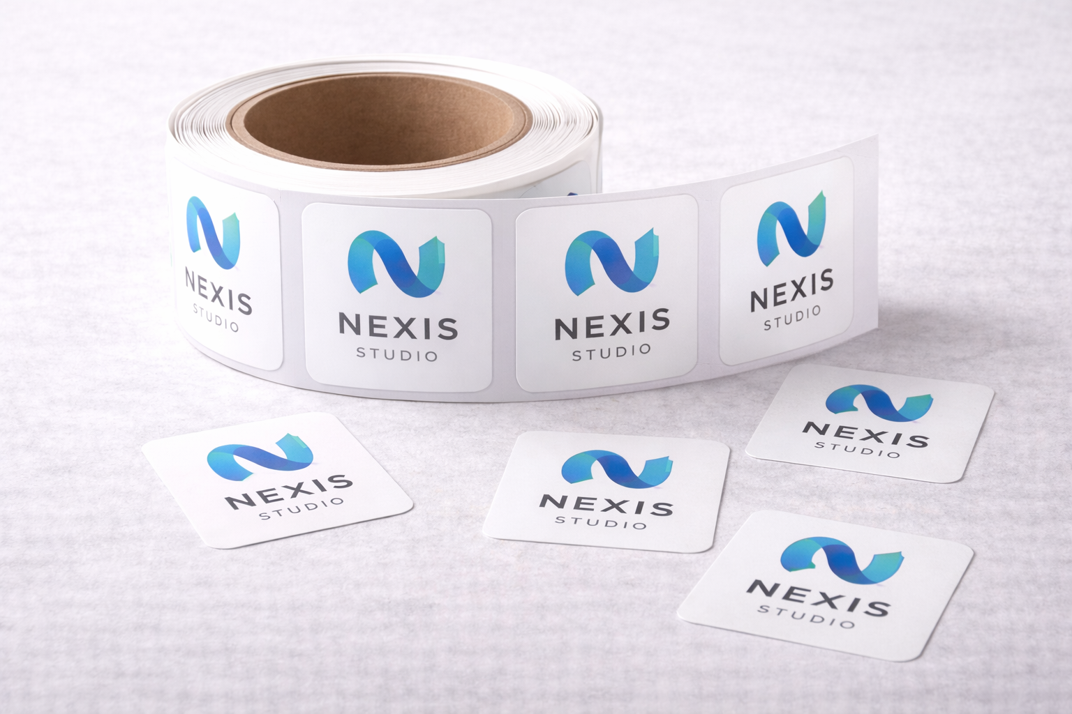 Square Logo Stickers